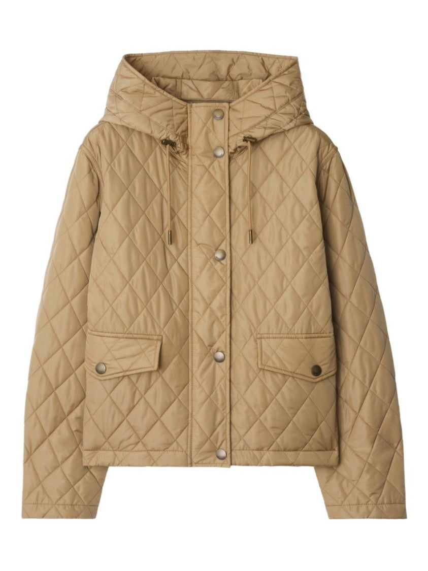 Burberry Beige Quilted Down Jacket