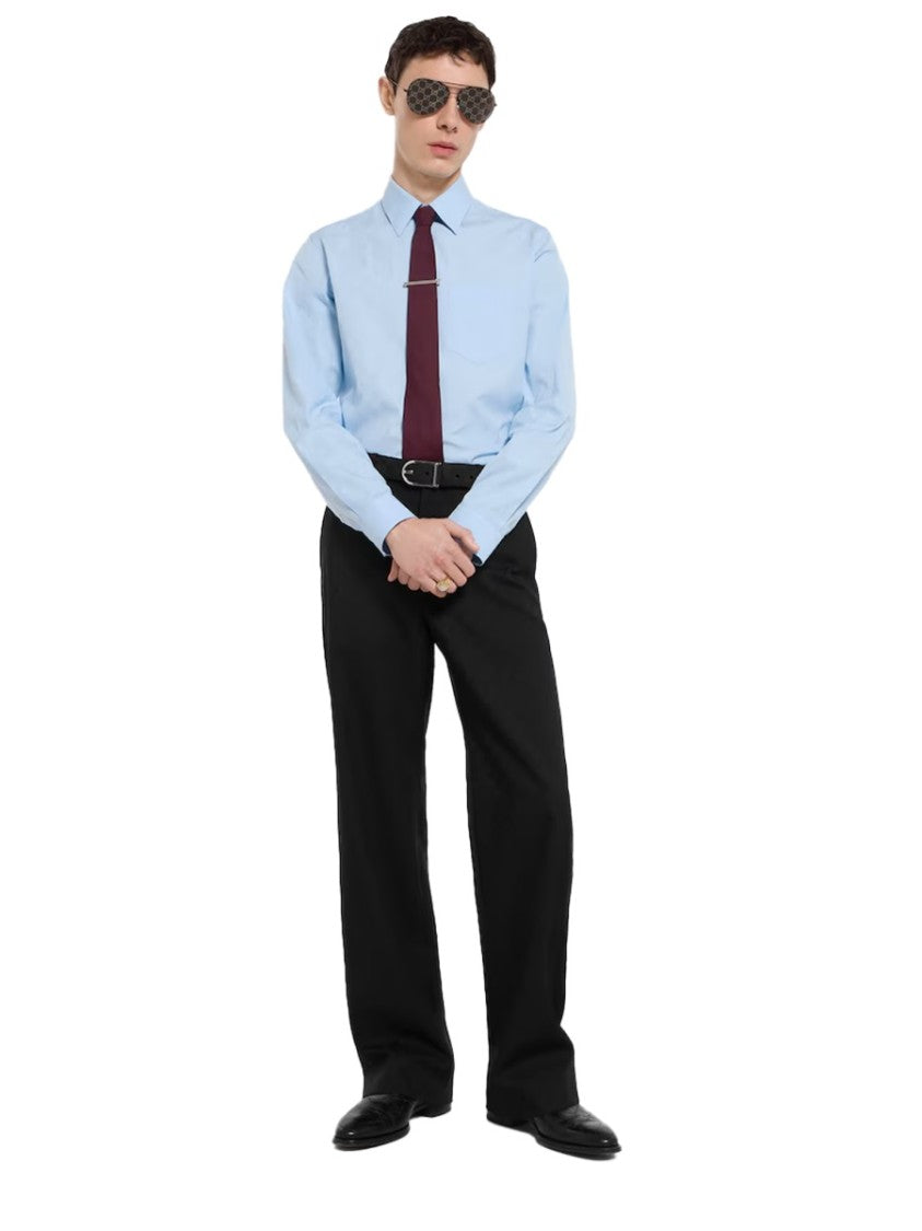 Gucci Cotton Gg Long-Sleeve Button-Up Shirt