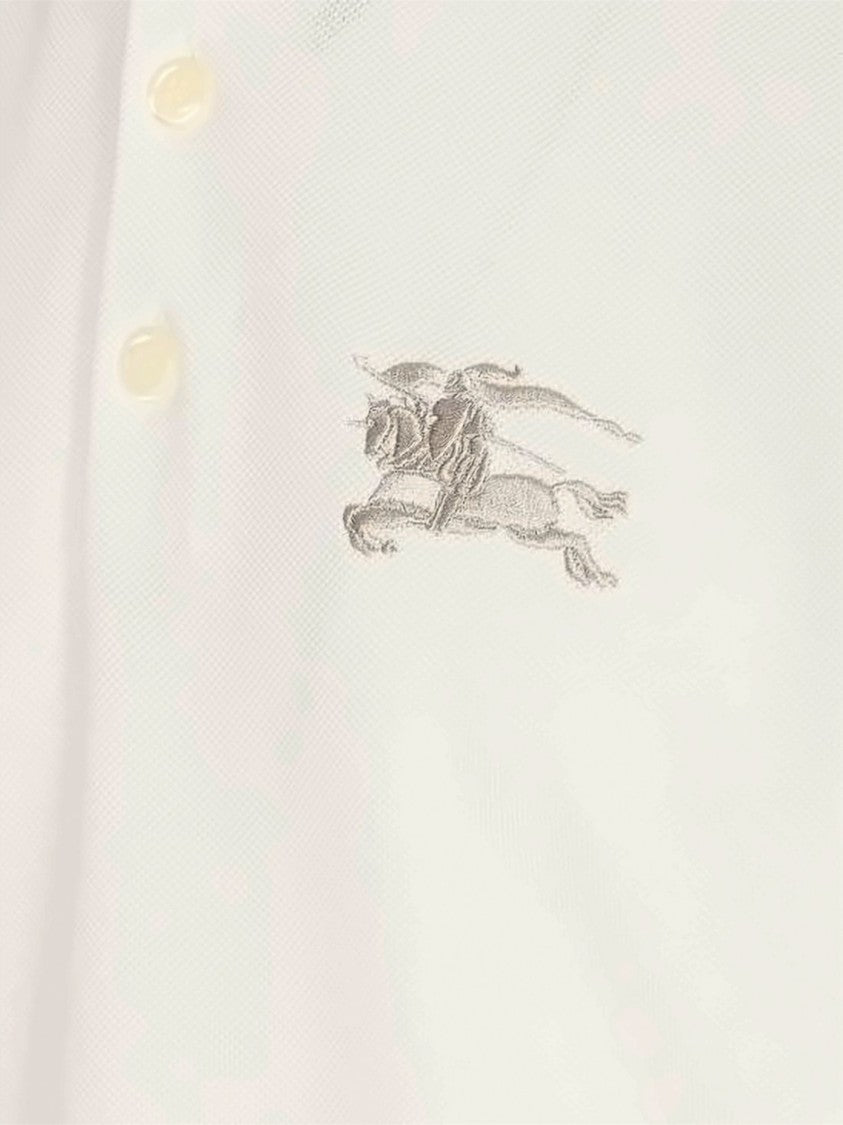 Burberry Short-Sleeve Polo Shirt With Embroidered Logo