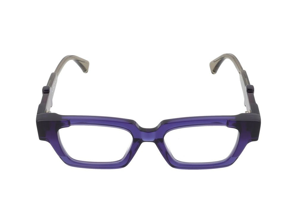 Kuboraum Translucent Deep Blue Titanium Temple Optical Glasses