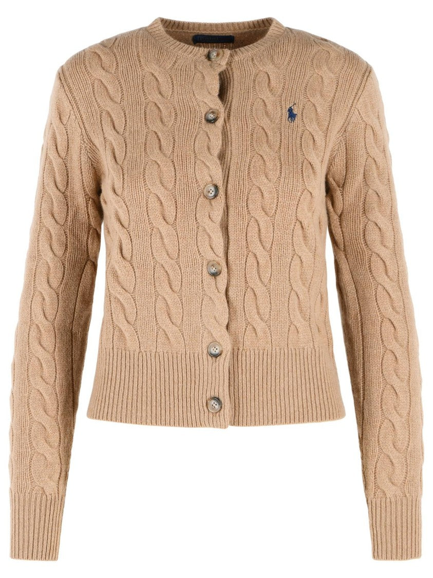 Polo Ralph Lauren Beige Wool And Cashmere Sweater