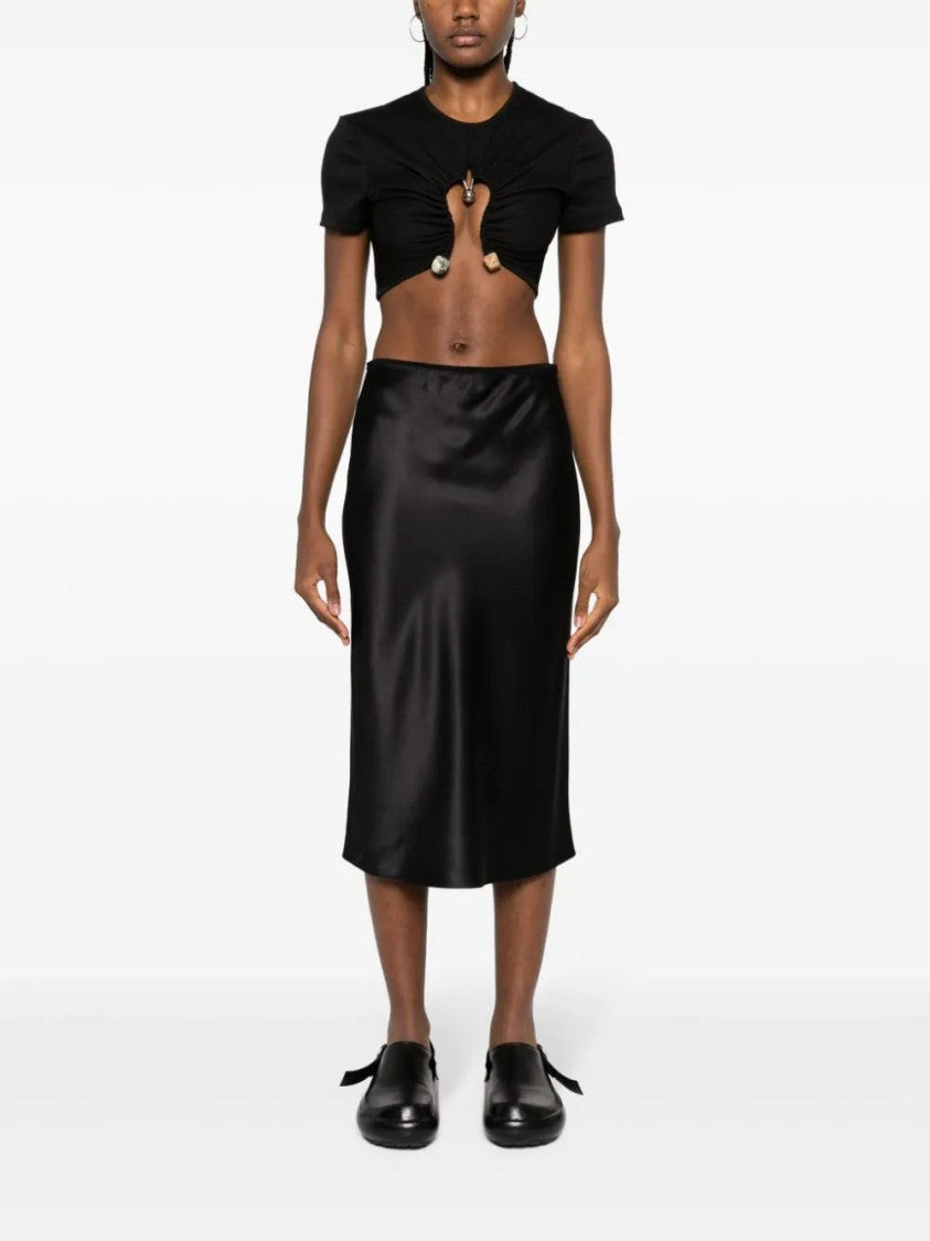 Joseph Isaak Elasticated-Waist Silk Skirt