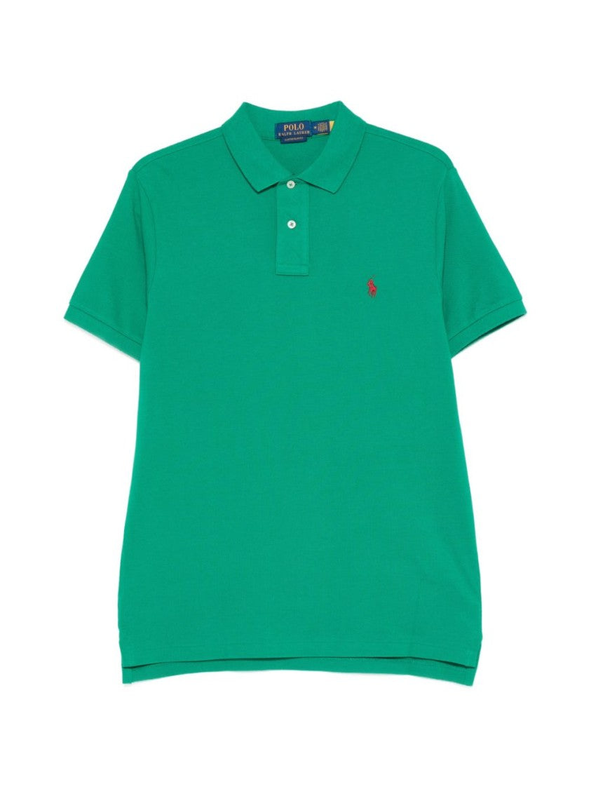 Polo Ralph Lauren Green Solid Embroidered Polo Shirt