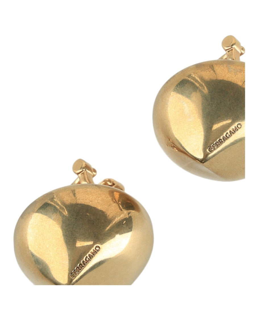 Ferragamo Small Sculptural Clip On Earrings