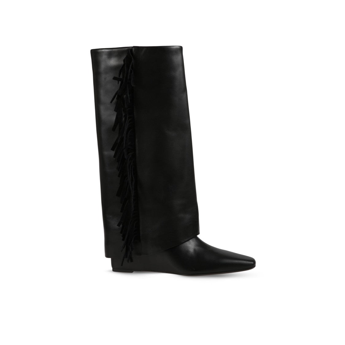 Simkhai Quinn Leather Fringe Boot With Pointed Toe