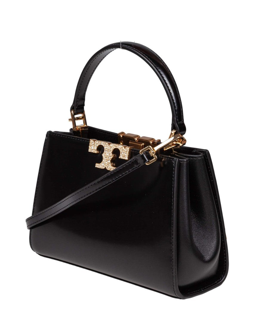 Tory Burch Mini Eleanor Pave' Leather Bag, Black