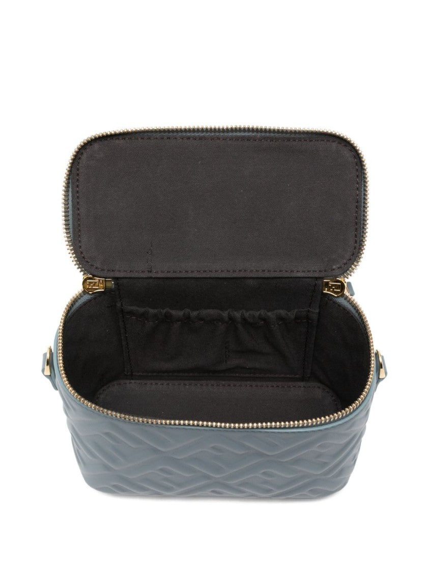 Fendi Quilted Mini-Bag With Gold-Tone Zipper