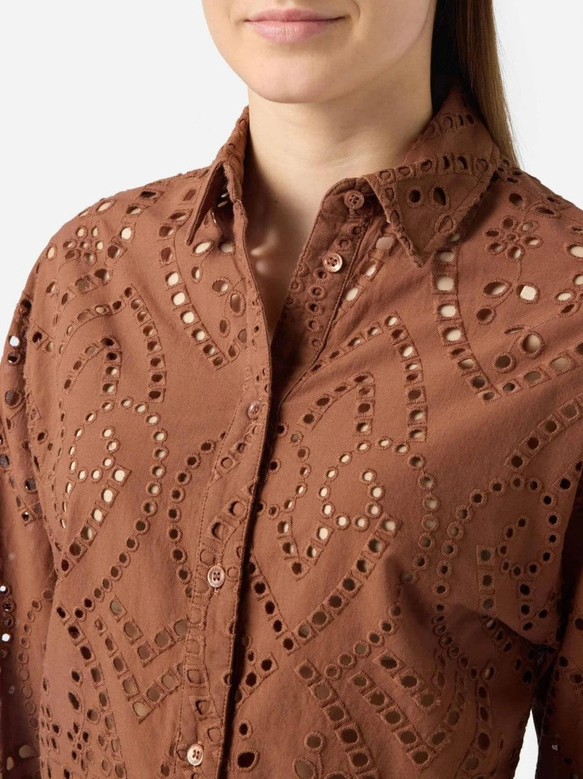 Mc2 Saint Barth Intricate Eyelet Embroidery Two-Piece Set