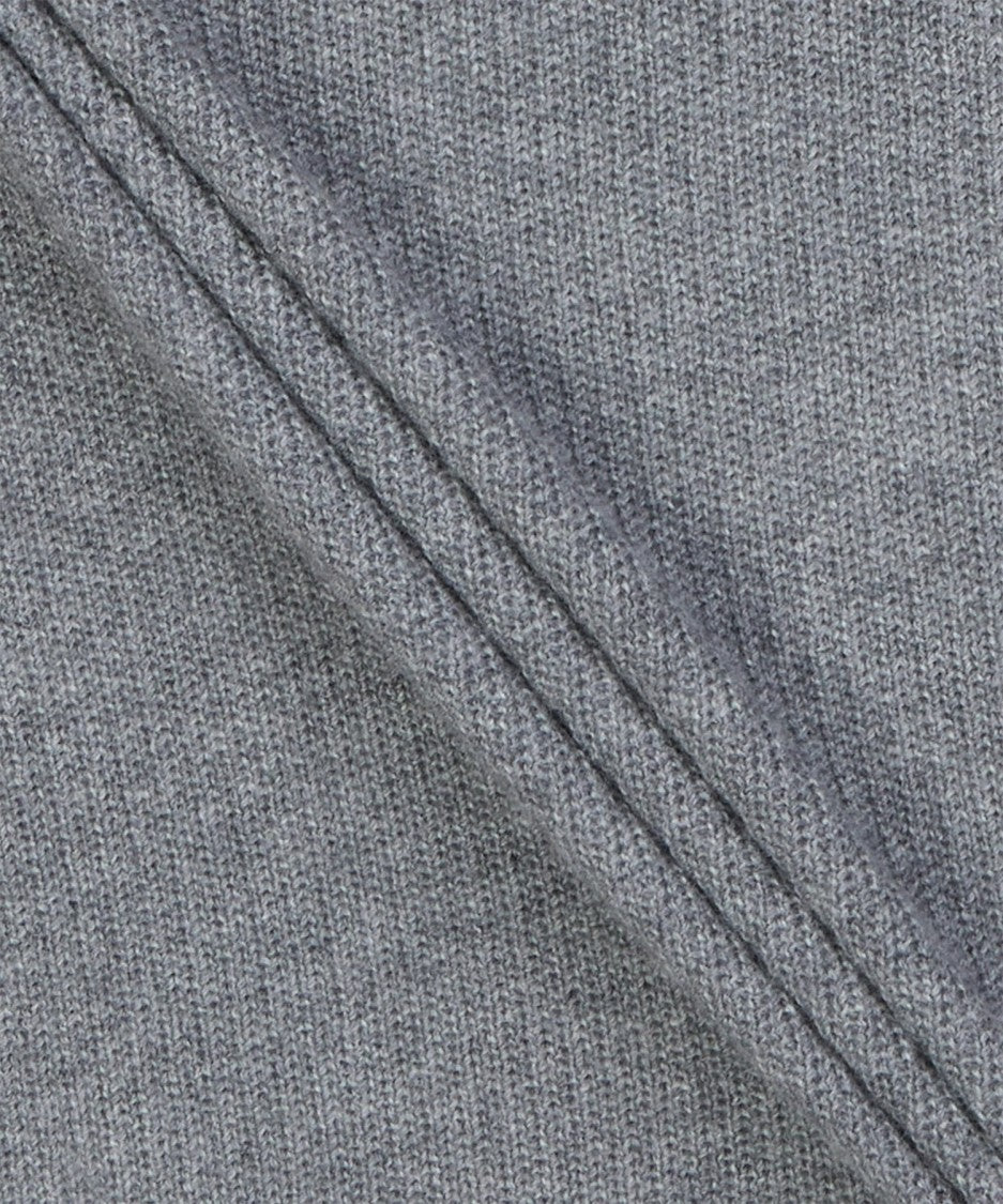 Thom Browne Grey Knit Cardigan With V-Neckline And Button-Down Front