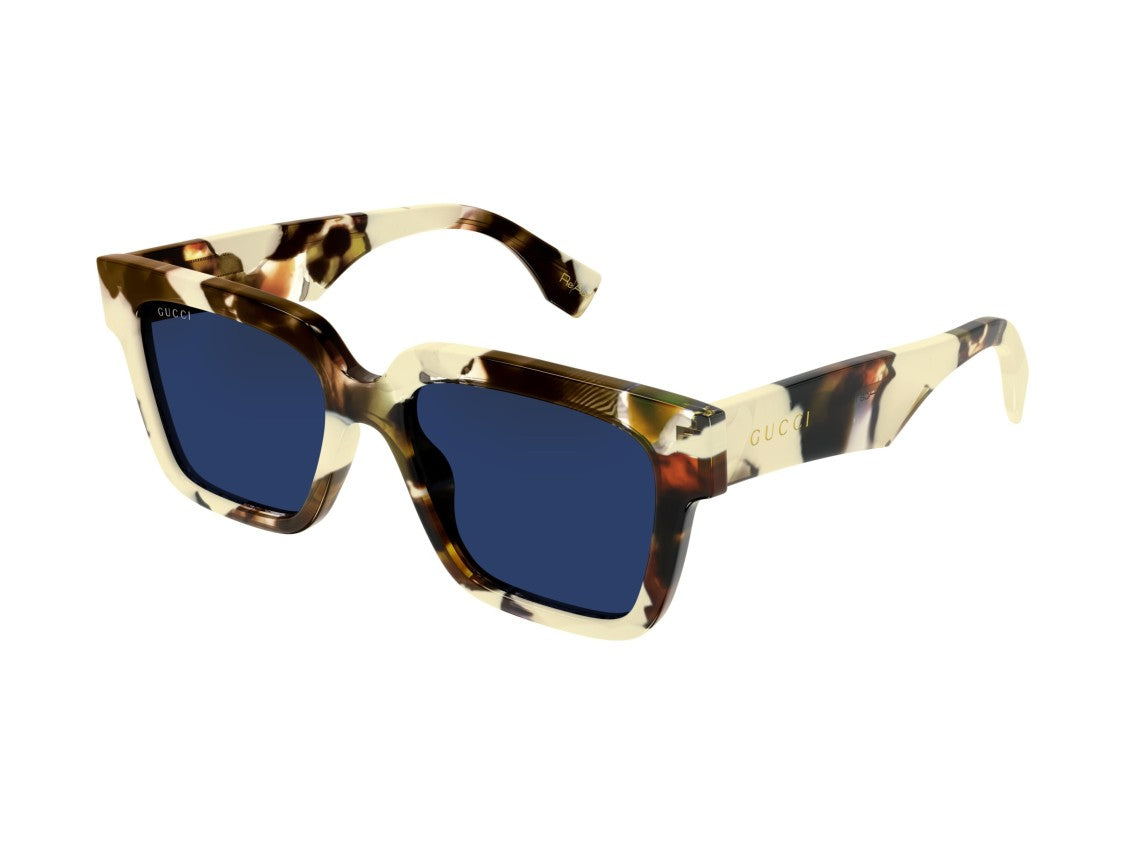 Gucci Blue Gg1626s Tortoiseshell Oversized Square Sunglasses