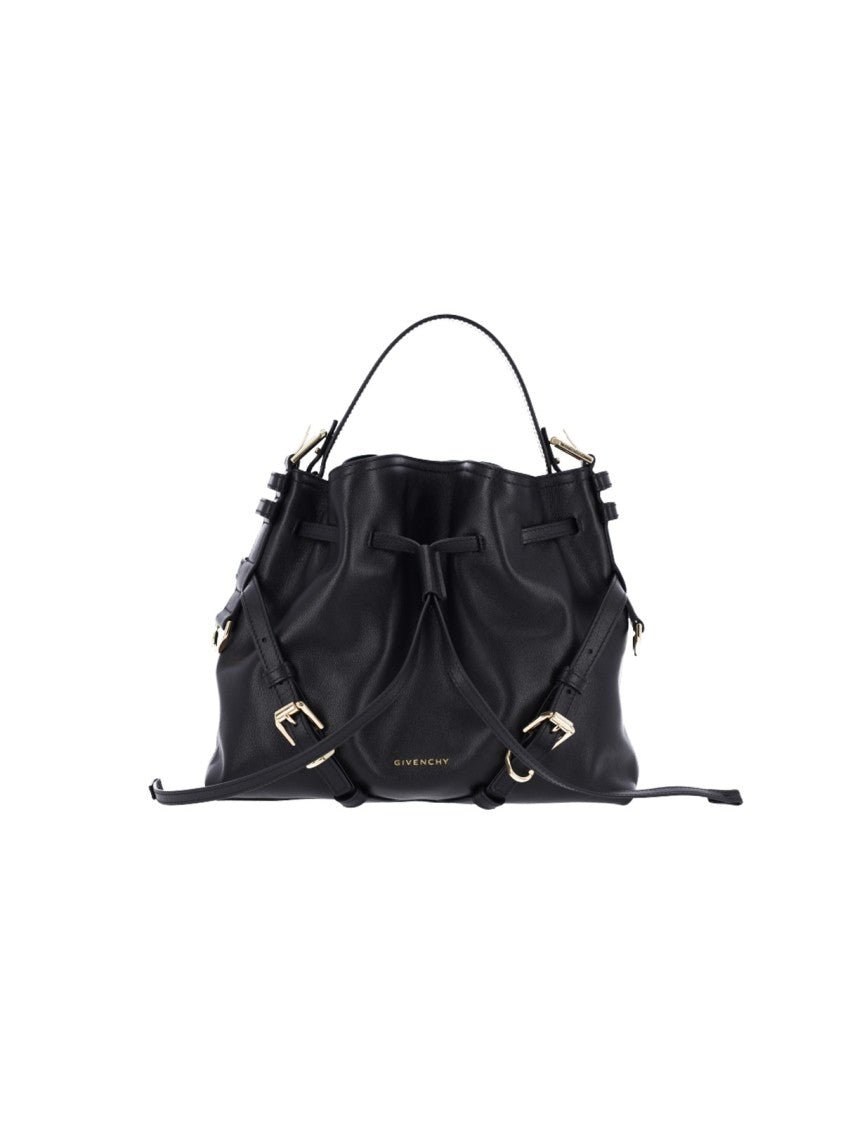 Givenchy Black Voyou Bucket Calfskin Bucket Bag