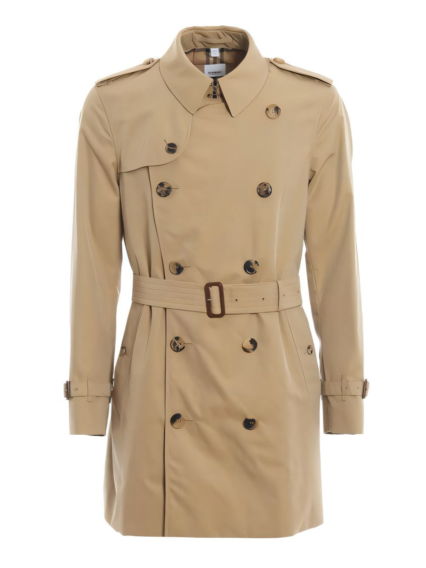 Burberry Classic Trench Coat With Double-Breasted Front