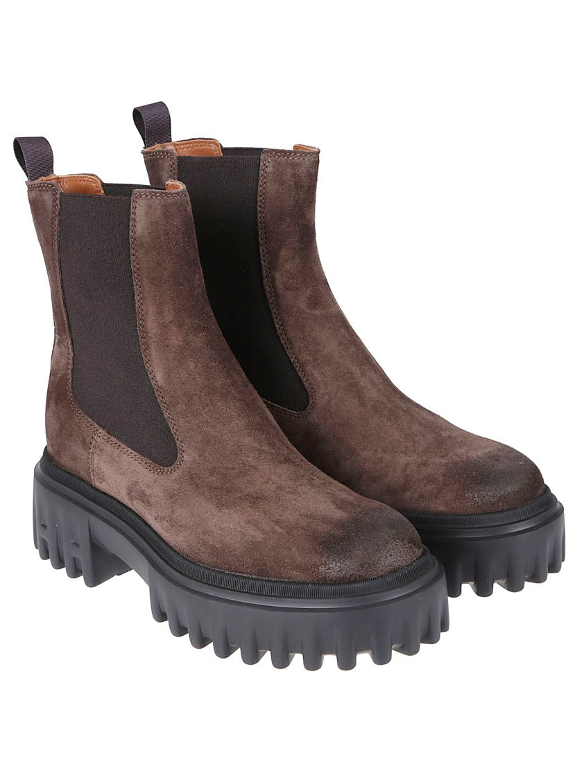 Hogan H700 Chelsea Calf Leather Boots