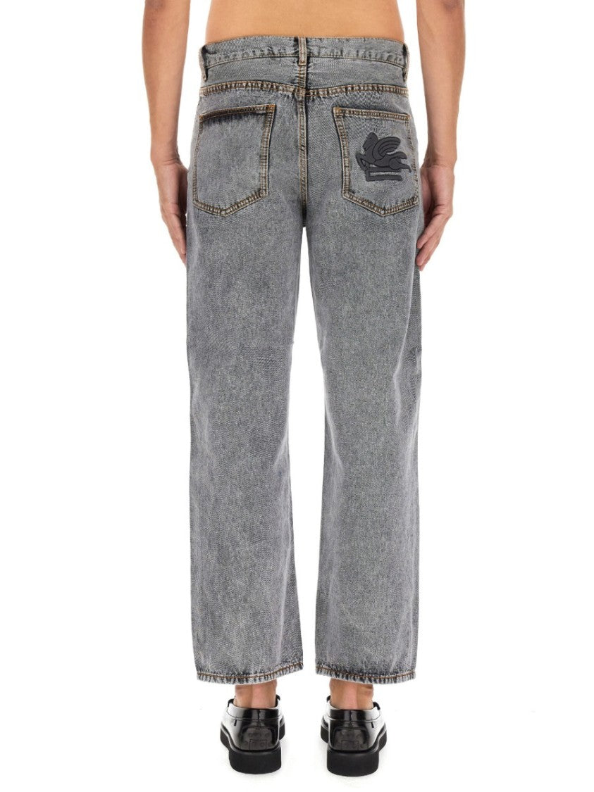 Etro Grey Easy Fit Jeans