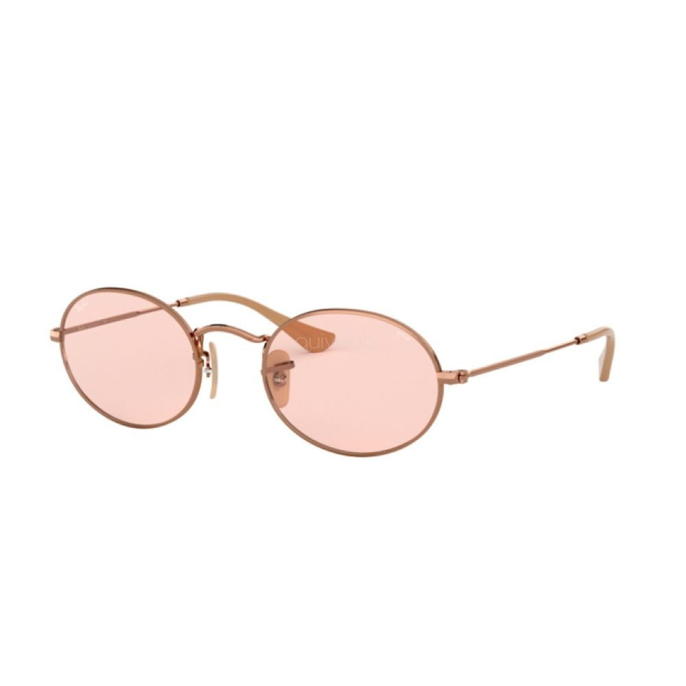 Ray Ban Rb3547n Oval Metal Frame Sunglasses