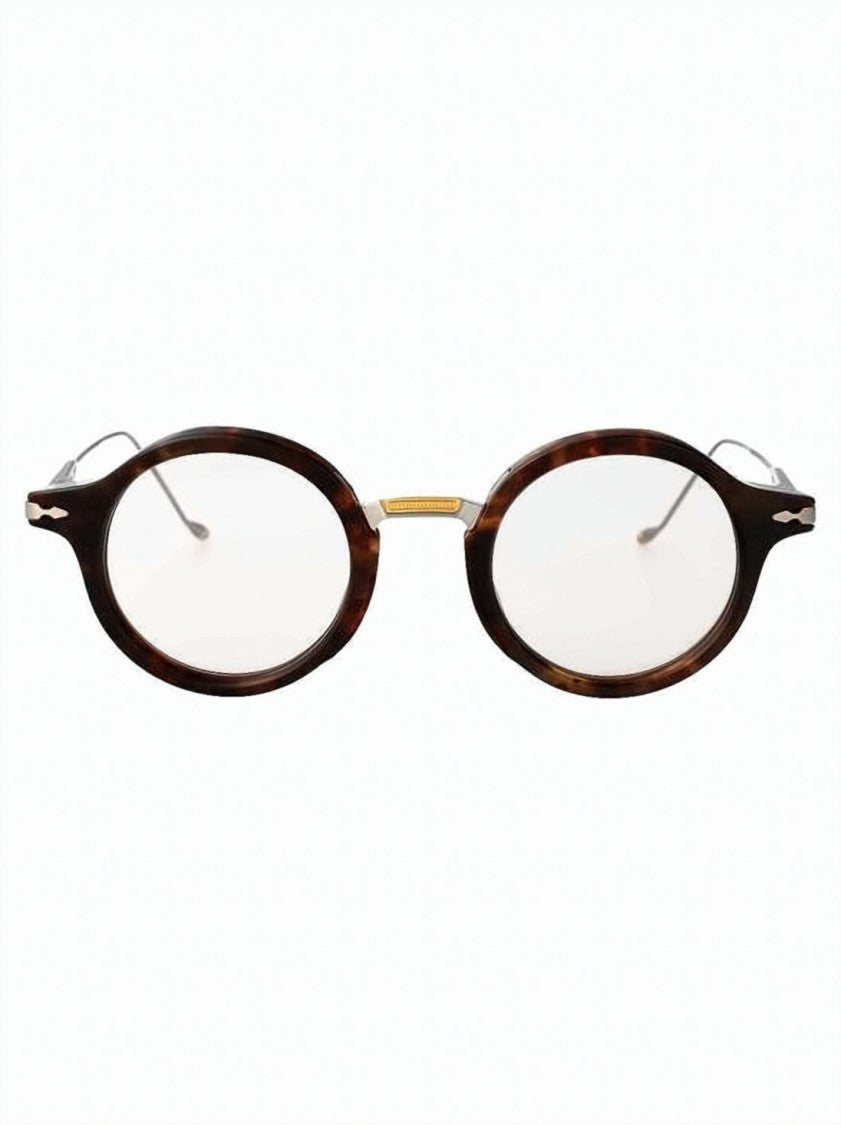 Jacques Marie Mage Oval-Tortoiseshell Acetate Eyeglasses With Titanium Accents