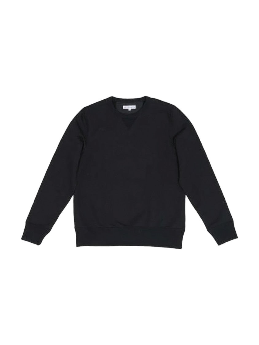 Merz B. Schwanen Long-Sleeved Crew Neck Black Shirt In Organic Cotton