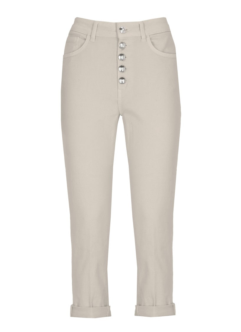 Dondup Beige Koons Bot Gioie Jewel Jeans