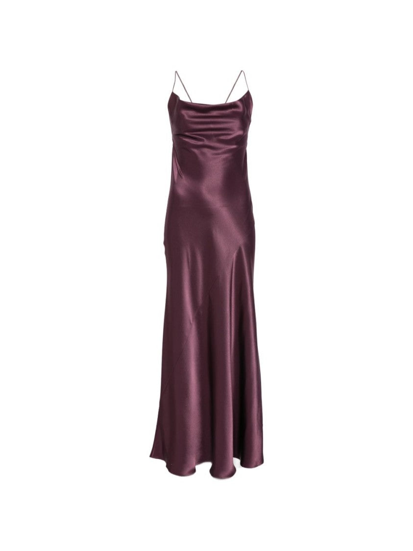 Pinko Purple Floor-Length Evening Dress