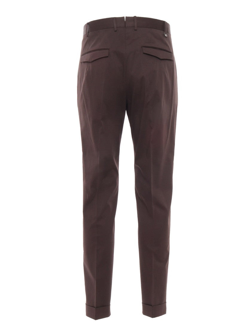 Pt01 Master Tailored Brown Trousers