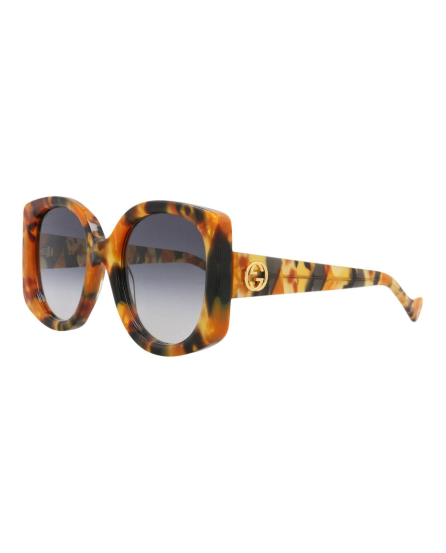Gucci Round-Frame Recycled Acetate Sunglasses