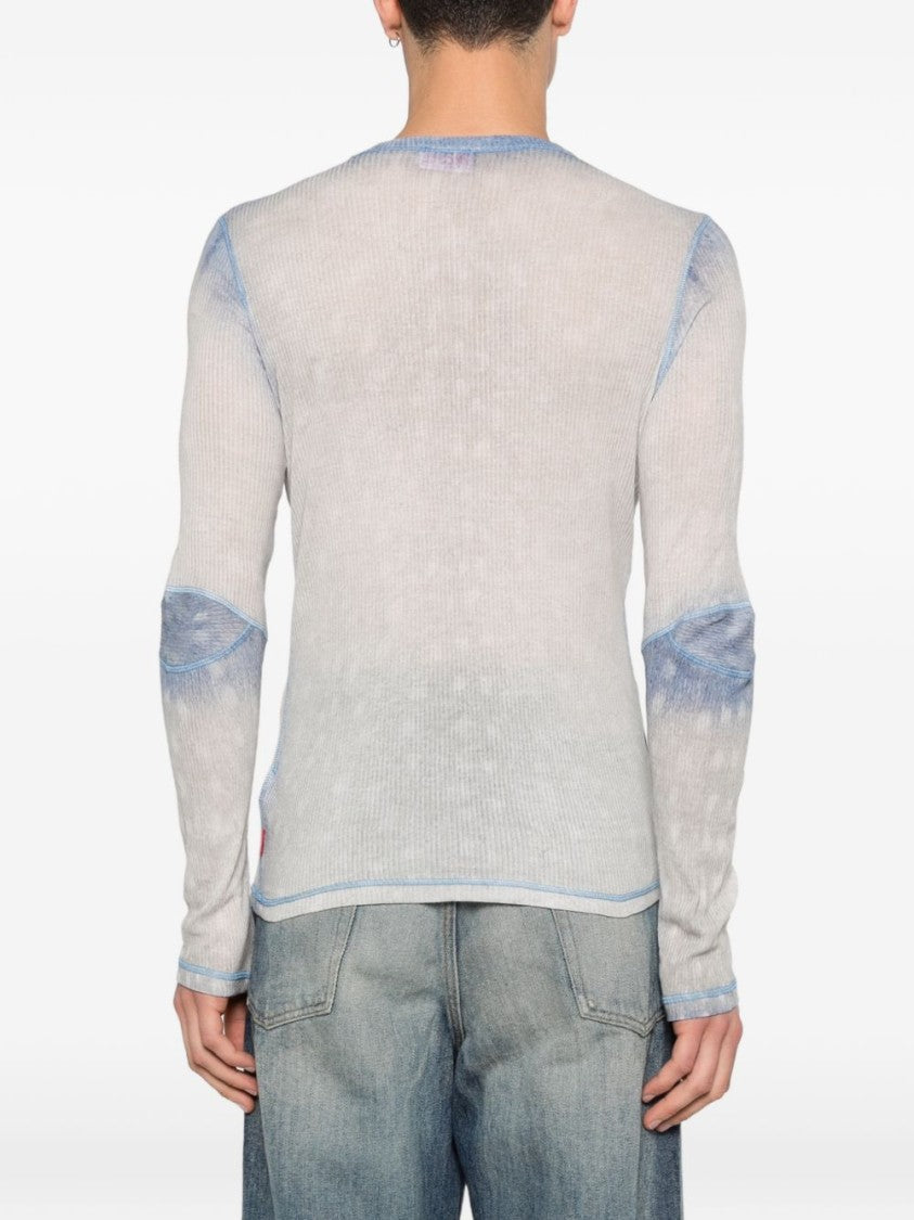 Diesel Semi-Sheer Long-Sleeve Top