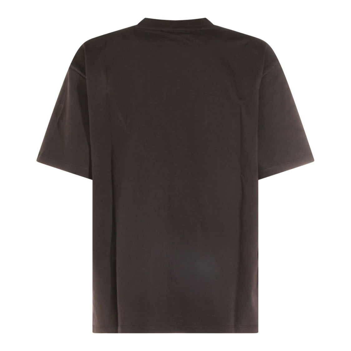 Ganni Graphic Print Dark Grey Cotton T-Shirt With Crew Neckline