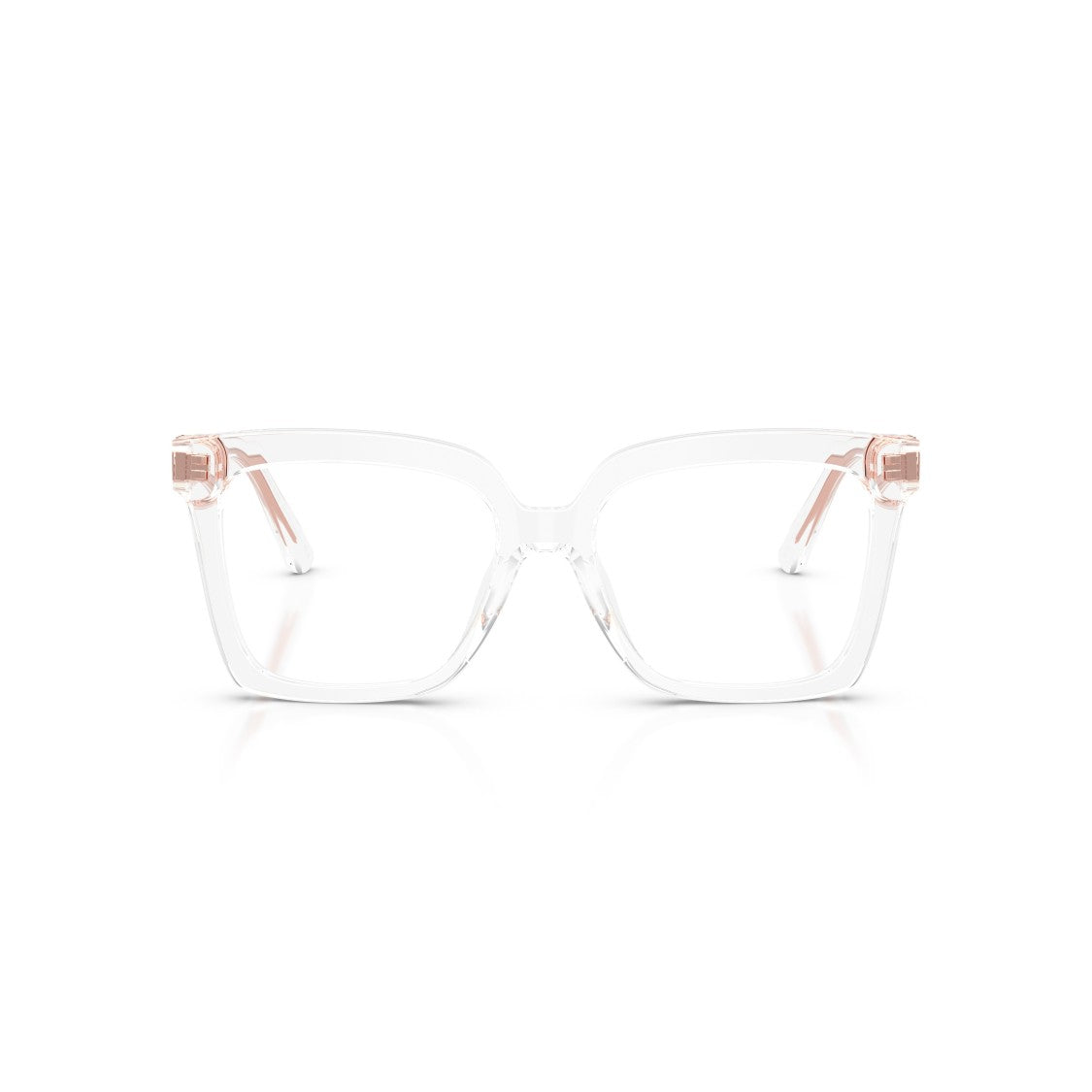 Michael Kors 0Mk4119u Transparent Acetate Eyeglasses With Delicate Metallic Details