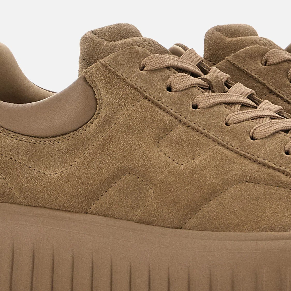 Hogan H-Stripes H Shoes With Distinctive Suede Upper