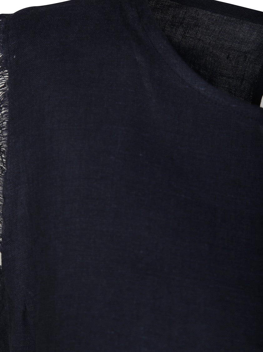 Antonelli Frayed Linen Top