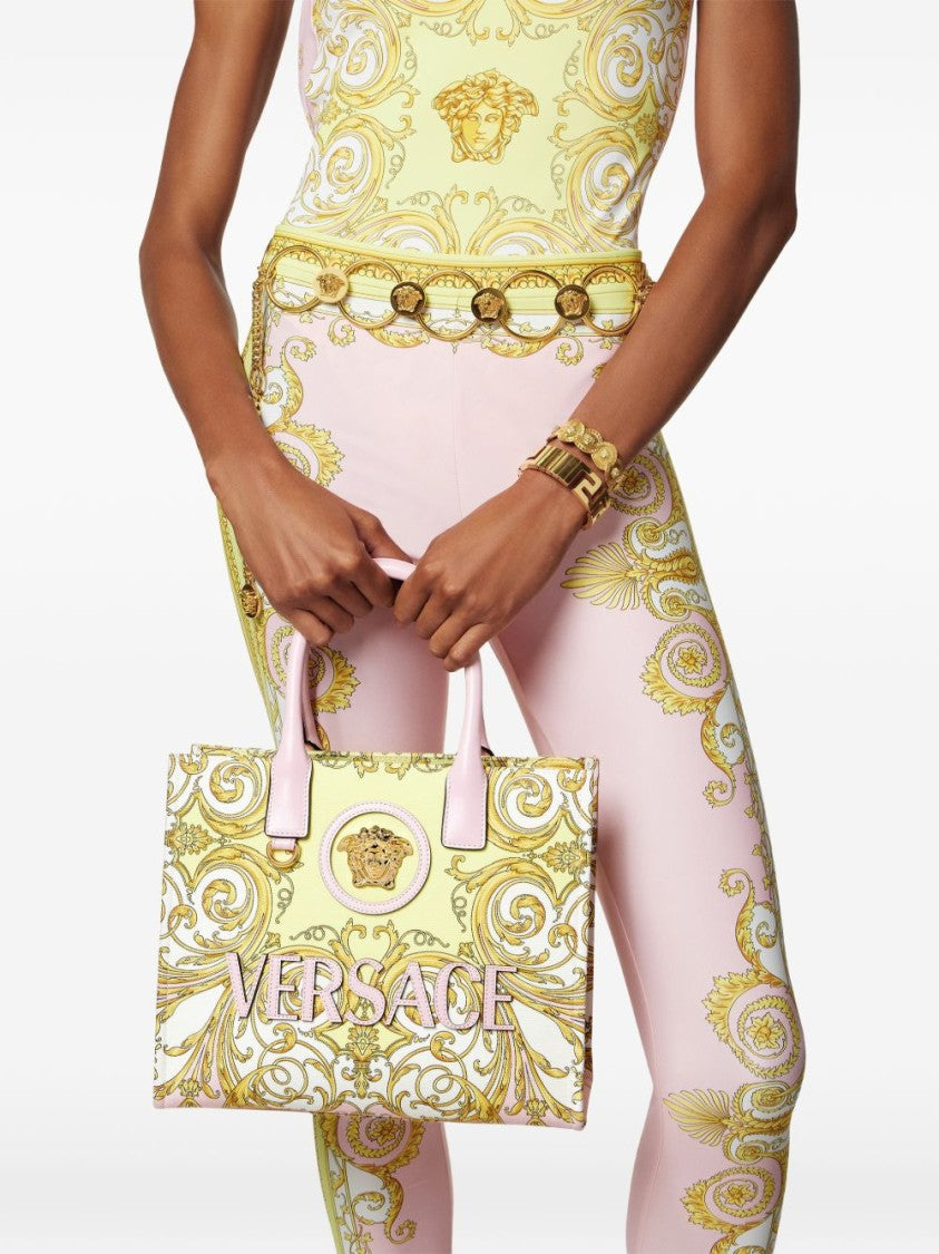 Versace Baroque-Inspired Tote Bag With Medusa Emblem