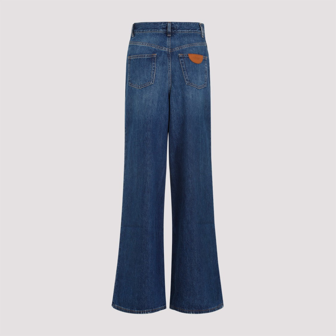 Chloé Night Blue High-Rise Wide-Leg Denim Jeans