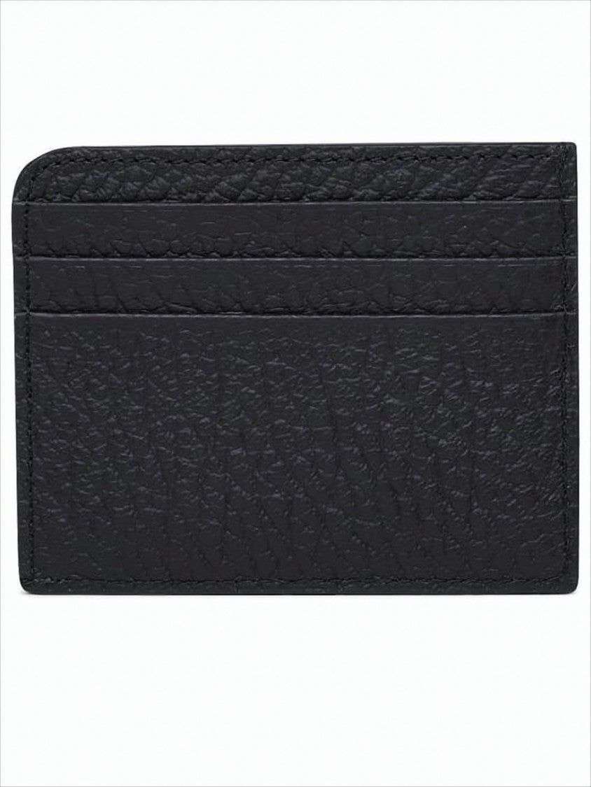 Maison Margiela Textured Black Leather Cardholder