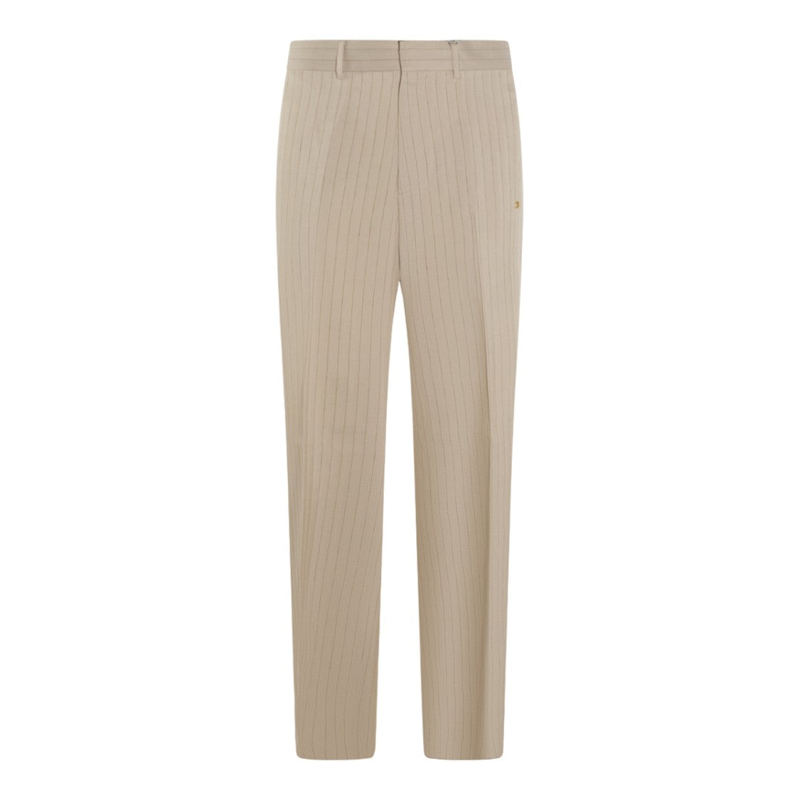 Amiri Slim Fit Tailored Trousers With Subtle Pinstripe