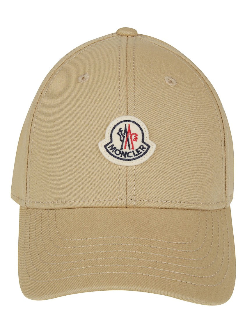 Moncler Beige Cotton Adjustable Baseball Cap