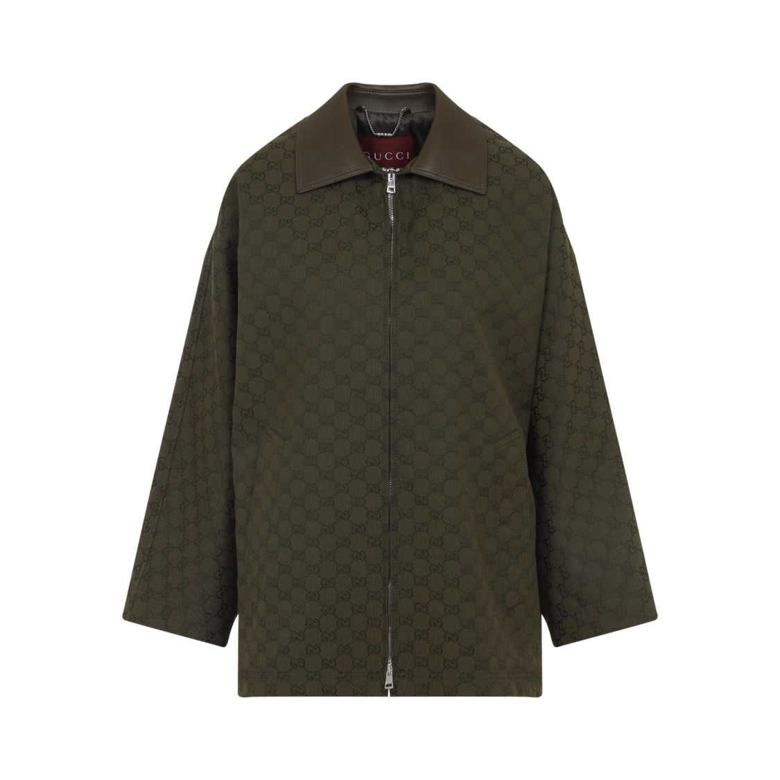 Gucci Monogram Patterned Green Jacket