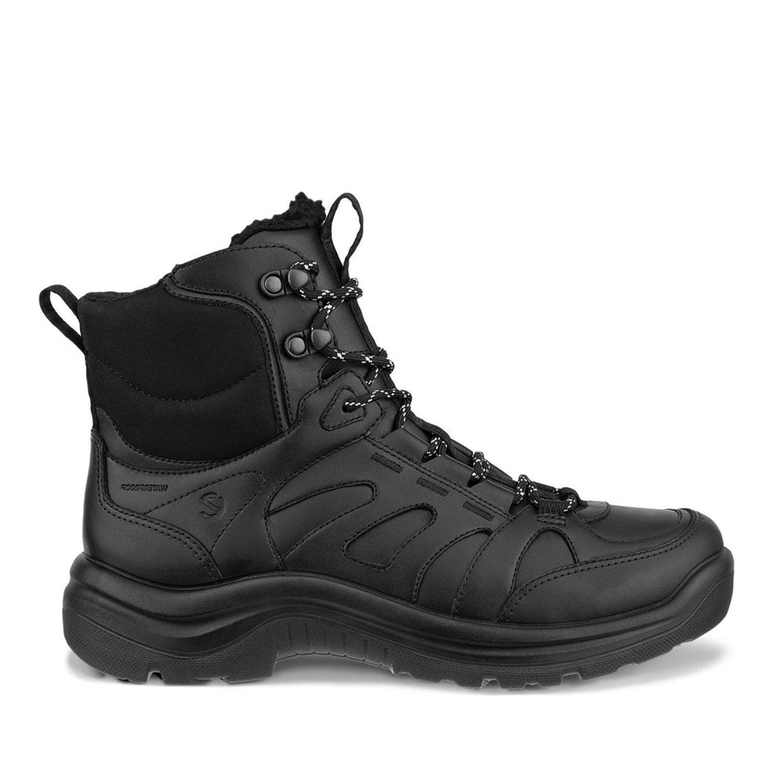Ecco Black Offroad Offroad Insulated Rugged Tread Leather Ankle Boots