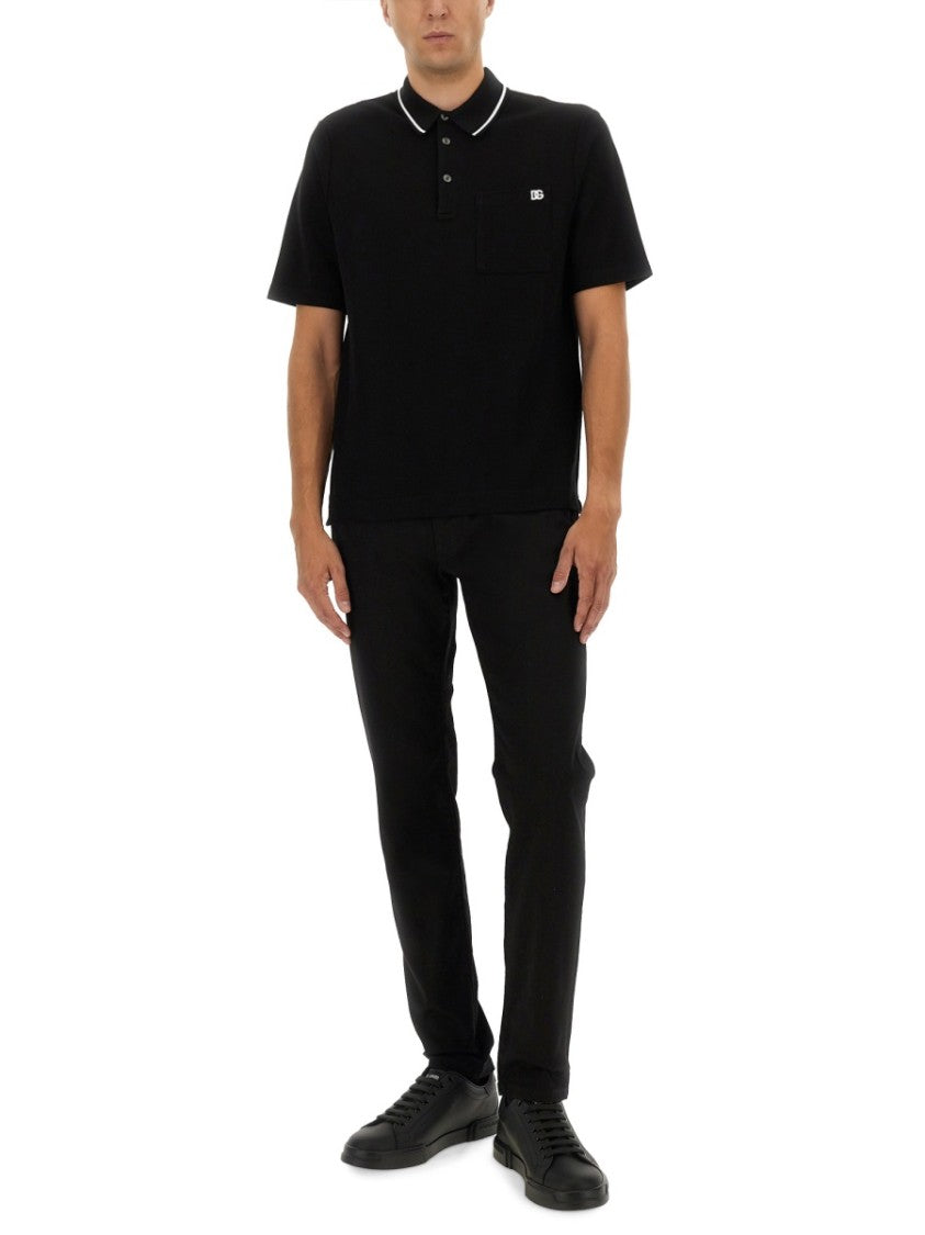Dolce & Gabbana Cotton Pique Polo