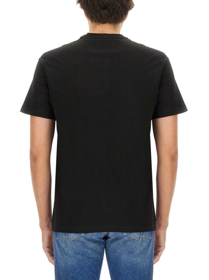 Golden Goose Minimalist Black Jersey T-Shirt With Subtle Logo Detail