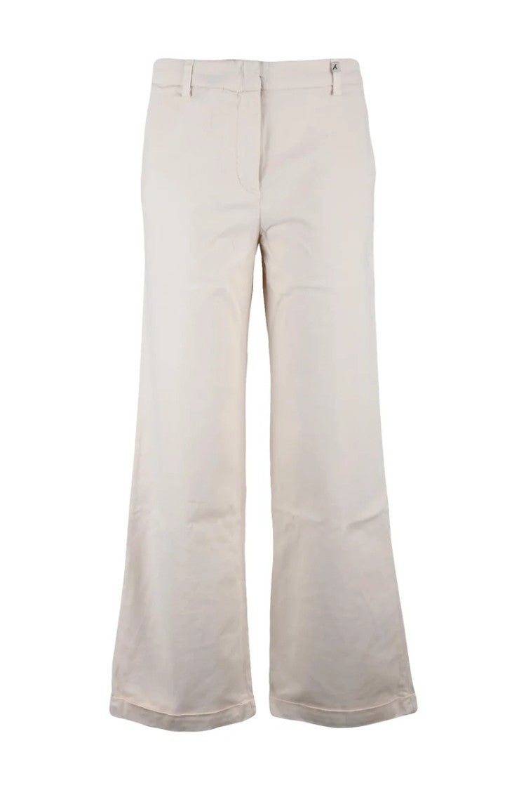 Myths Cropped Wide-Leg Trousers With Concealed Fastening And Clean Lines