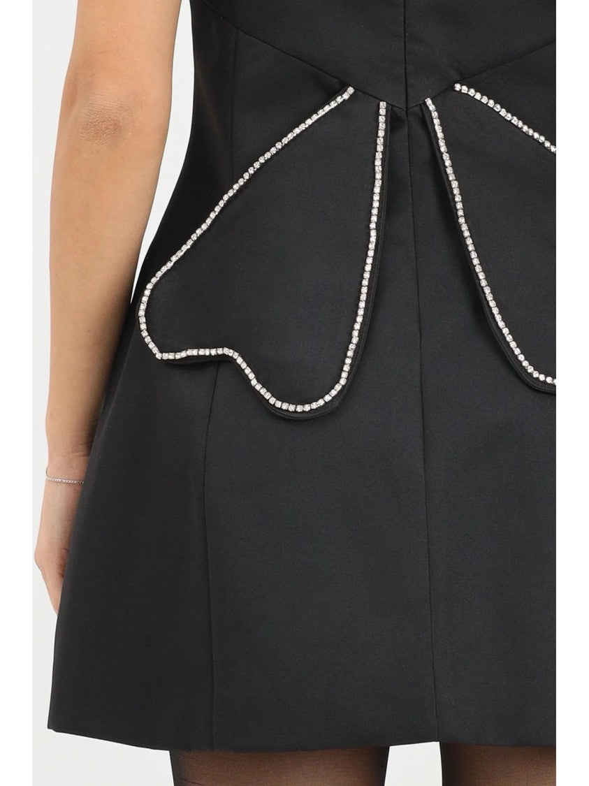 Tpn Short Flared Bustier Dress With Rhinestone Embellishments