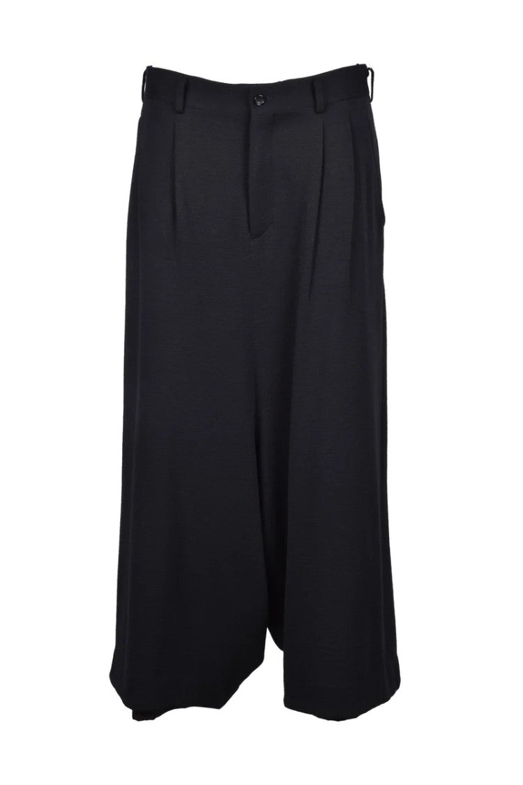 Comme Des Garçons Wool Trouser Skirt - Black