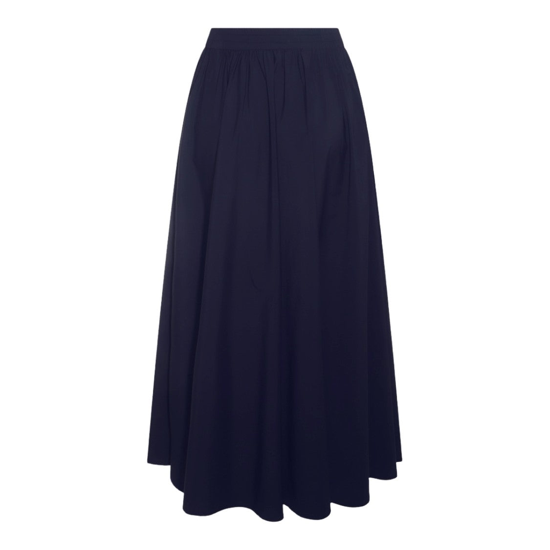 Herno Maxi Skirt With Gathered Waistband And Drawstring Detail