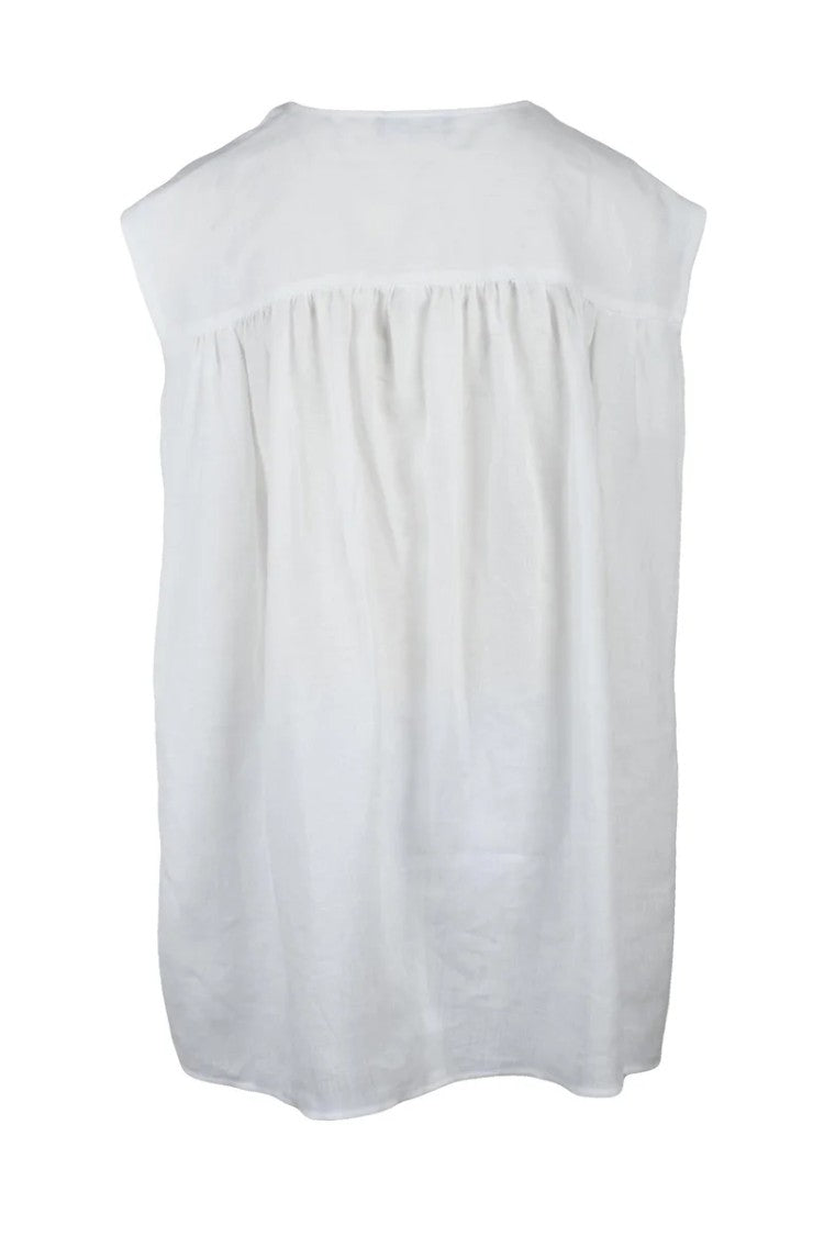 Fabiana Filippi Linen Top - White