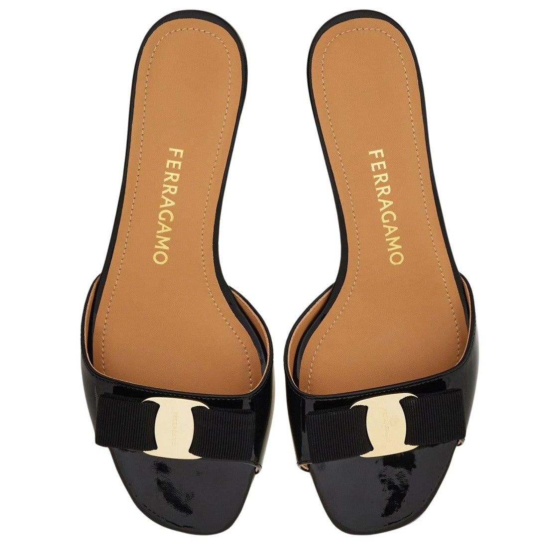 Salvatore Ferragamo Slip-On Leather Sandals
