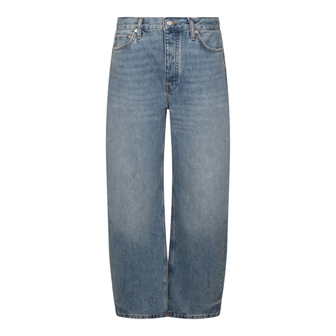 Anine Bing Classic Straight-Leg Jeans With Mid-Rise Waist