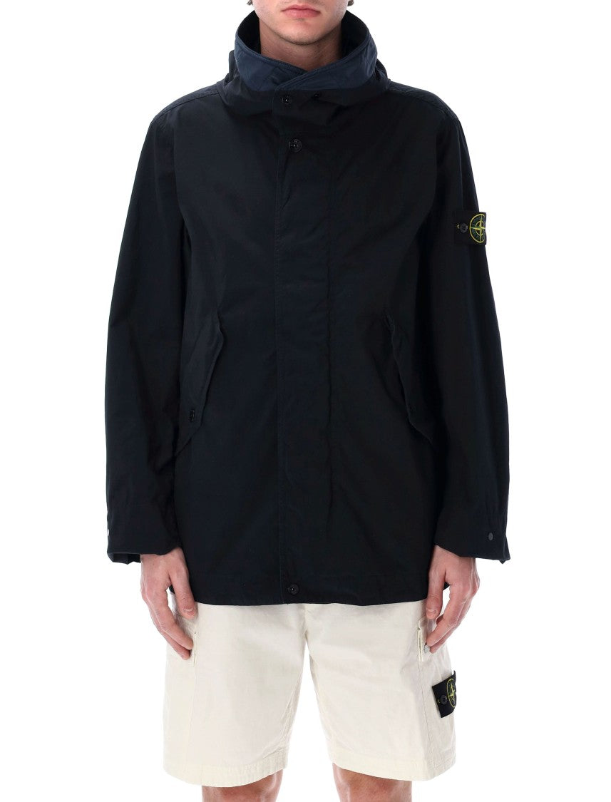 Stone Island Short Parka With Protective Hood