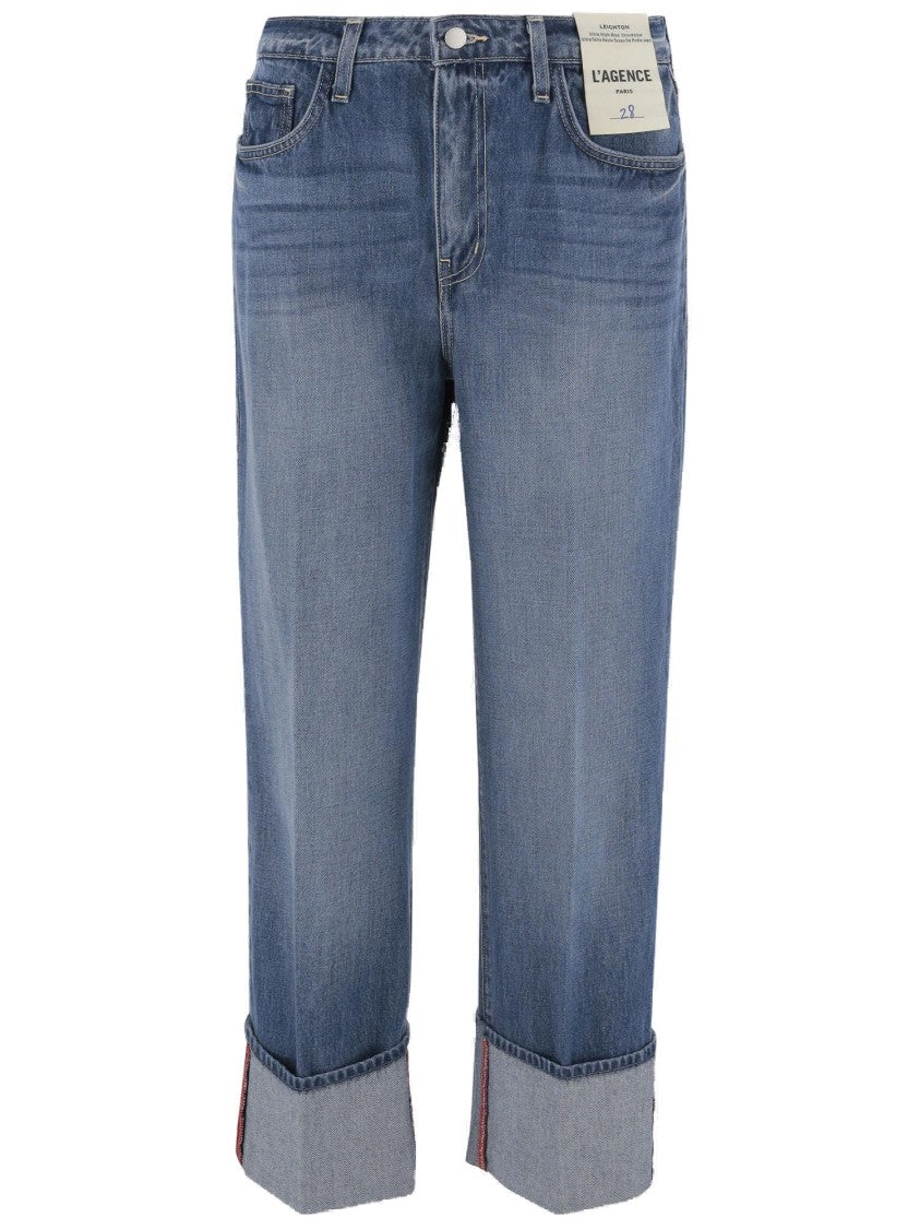 L'agence Denim Jeans With Lapels
