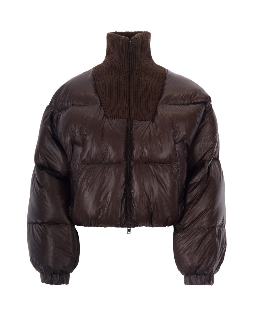 Diesel Plum Purple Warrior Nylon Down Jacket
