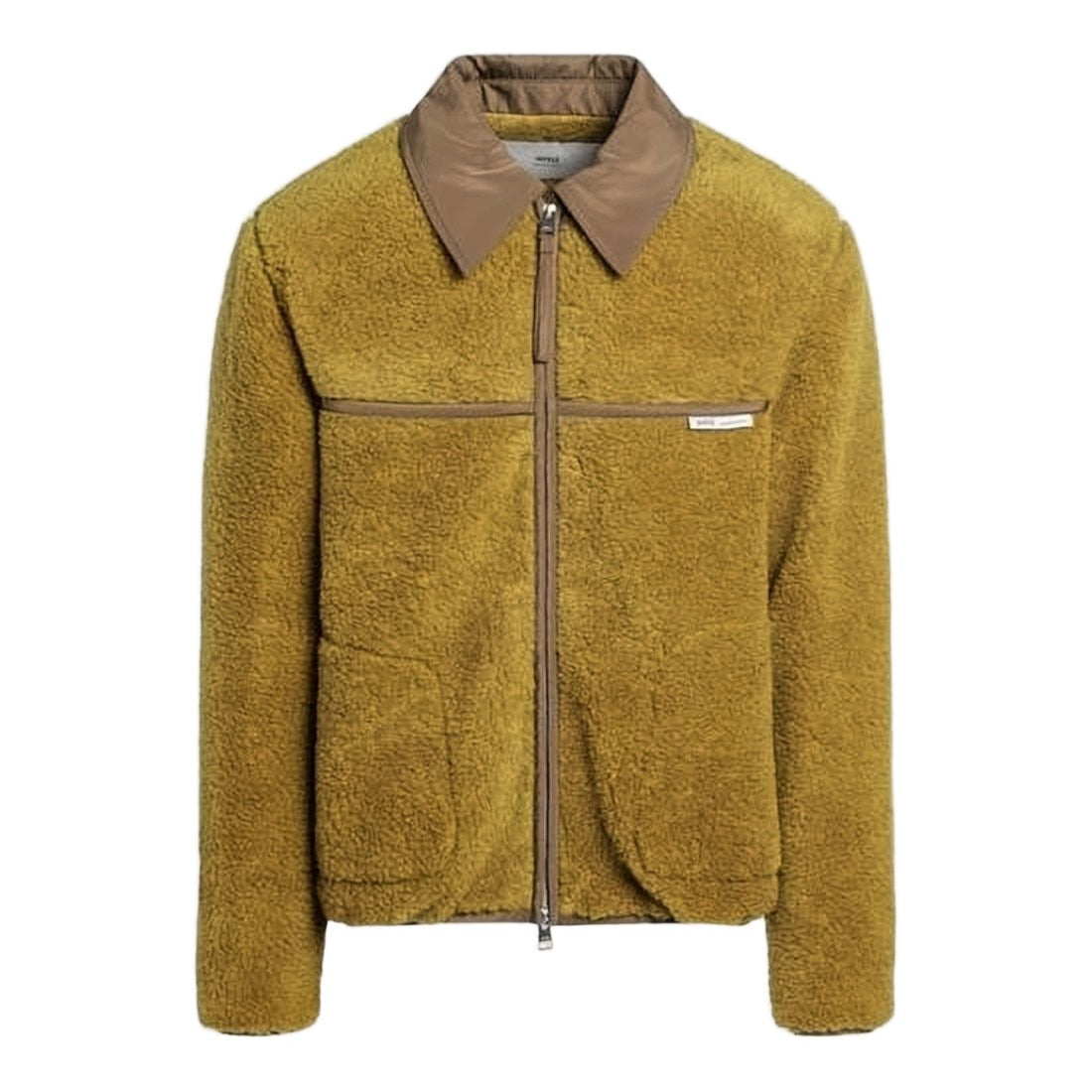 Ami Paris Textured Brown Jacket